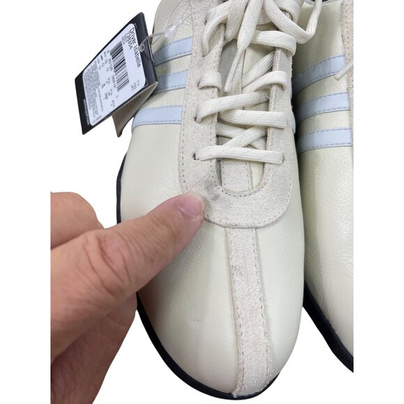 Adidas Driver Isabelle womans beige Leather golf sneakers Size 9 SKU 8791 - Picture 8 of 16